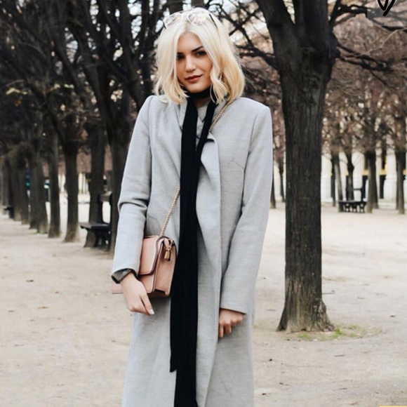 The Fifth Waterfall Long Coat Heather Gray, Sz L - Picture 2 of 6